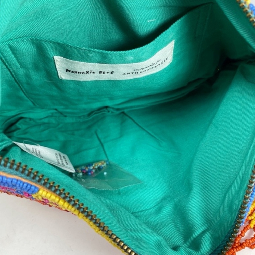 Anthropologie x Natalie Lete Beaded Lucky Charm "Long Life" Clutch - multi-color - Picture 6 of 10